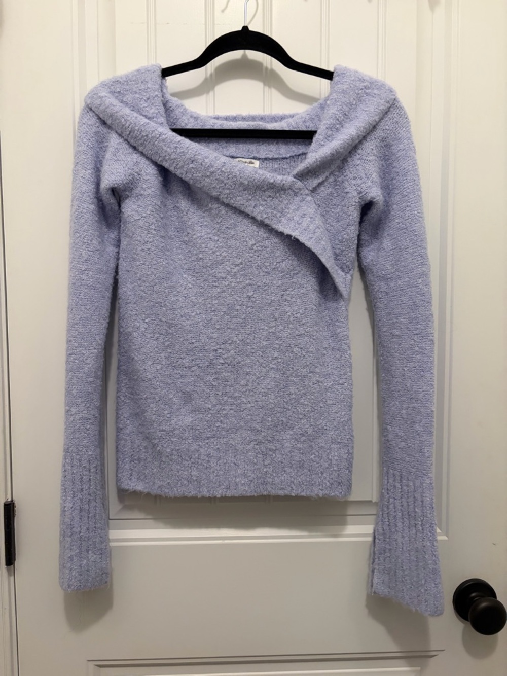 Urban Outfitters Cozy Lilac Off-Shoulder Women's Sweater